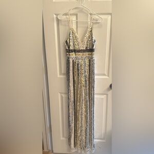 Express Wide leg sequin pant suit